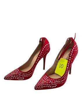 Hollywood Prop House Zigi Soho Red Studded Stiletto Heels Size 10 Unknown Produc